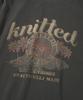 KNITTED (Unisex) Pigment Palm Tree Graphic T-Shirt Charcoal
