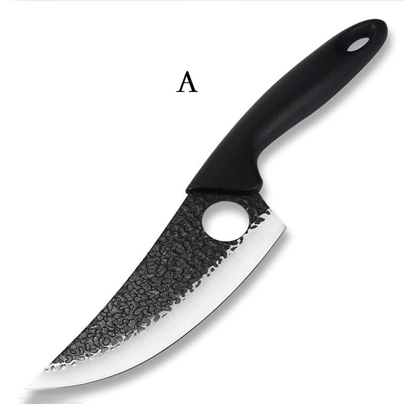 

Нож для обвалки узором ручной работы. Бытовой нож для нарезки. Нож для мясника.