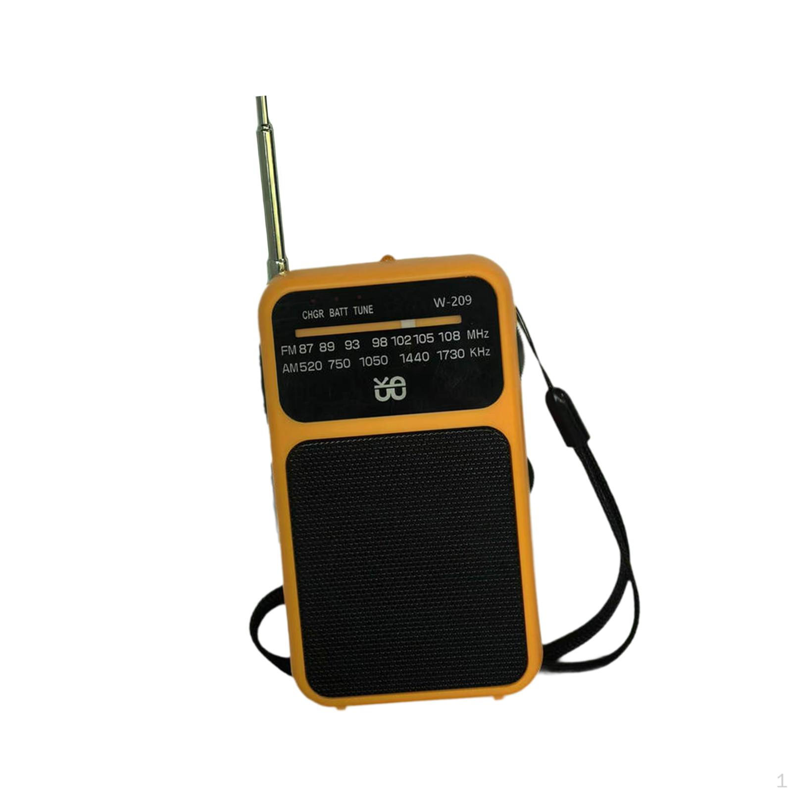 

Карманный радиоприемник, аксессуары, подарки для пожилых людей, хорошее качество звука, многофункциональный с 3,5 мм оранжевый