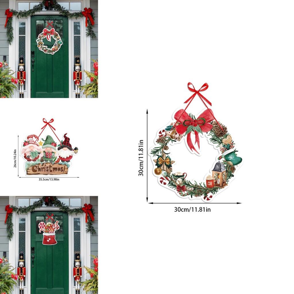 Vánoční akce Papírové dveřní věnce Pro výzdobu místa konání večírku a vytvoření sváteční atmosféry