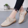 Women's Shoes for Autumn Large Size Students' Shoes for Women Korean Style Students' Genuine Leather White Shoes for Women Flat Casual Shoes