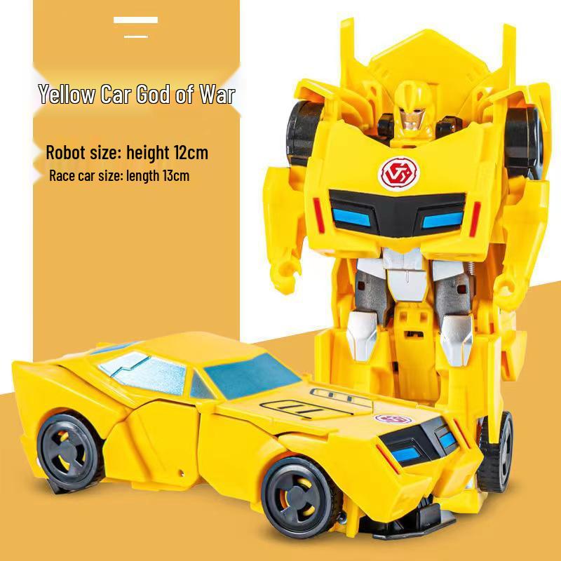 Children's One-Step Transforming Optimus Prime & Bumblebee Autobot Dinosaur Toy
