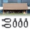 5Pcs Parking Shed Accessories Gear Box Swing Hook Outdoor Space Simple Appearance Smooth Operation Beautiful Designed
