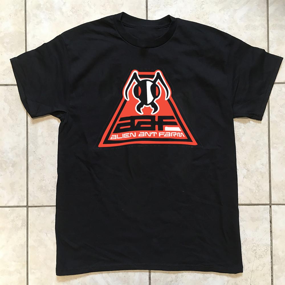 Collection Alien Ant Farm Band Logo Classic T Shirt Black All Size AM801 Unisex T-Shirt