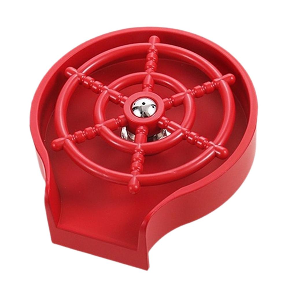 Crystal Clear Glass Cup Rinser for Home and Bar