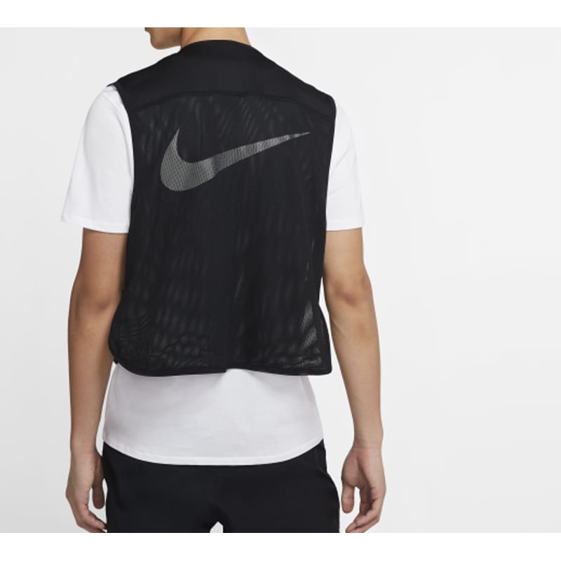 Nike Vests Men's Black Collarless Moderate Urban Techwear CK9975-010