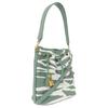 New MCM Canvas With Leather Drawstring Bag, Bucket Bag, Portable Crossbody Bag, Shoulder Bag Medium Women's Green MWDDSDU06JZ001