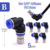 6-type 6mm Low-pressure Misting Nozzles Fine Atomization Sprayer Garden Irrigation Cooling Humidification Quick Insert Slip Lock