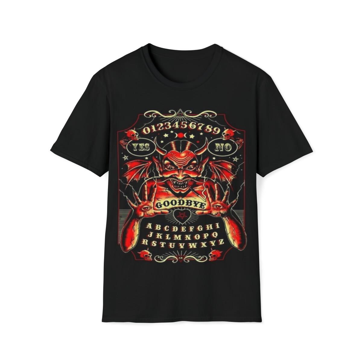 Soft Cotton T-Shirt Mens Womens Tees Top. Ouija Board L