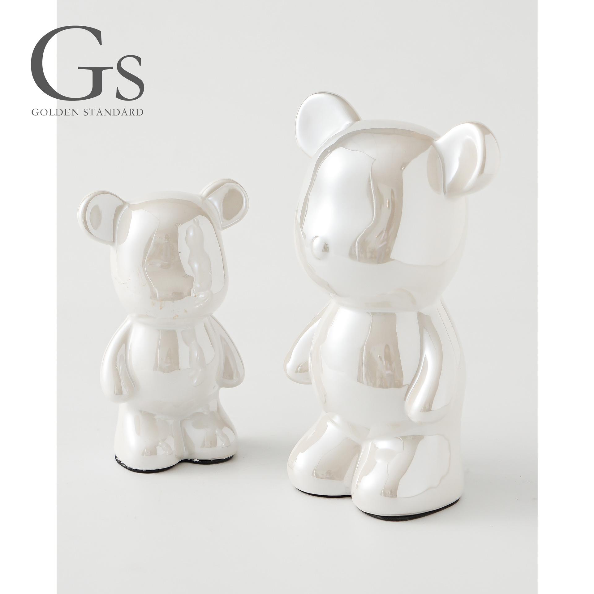 

Трендовые керамические фигурки медведей для домашнего декора - Идеально для прихожей, крыльца или ТВ-тумбы