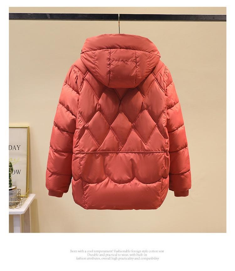 Women’s Short Hooded Windproof Thicken Warm Winter Jacket