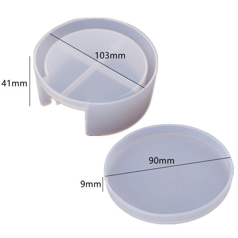 Silikonová podložka pod sklenice Úložný držák Sada Forma pro odlévání pryskyřice Epoxidová forma Řemeslo DIY