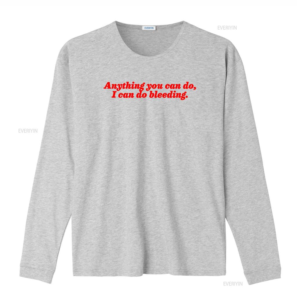 Girl Power Feminist T Shirt Anything You Can Do I Bleeding Feminism s vintage Washed Comfortable Top For Everyday Wear