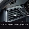 For BMW 3 4 Series F30 F31 F32 F34 2013- Carbon Fiber Central Dashboard Strip Trim+Left Air Vent Outlet Cover Trim