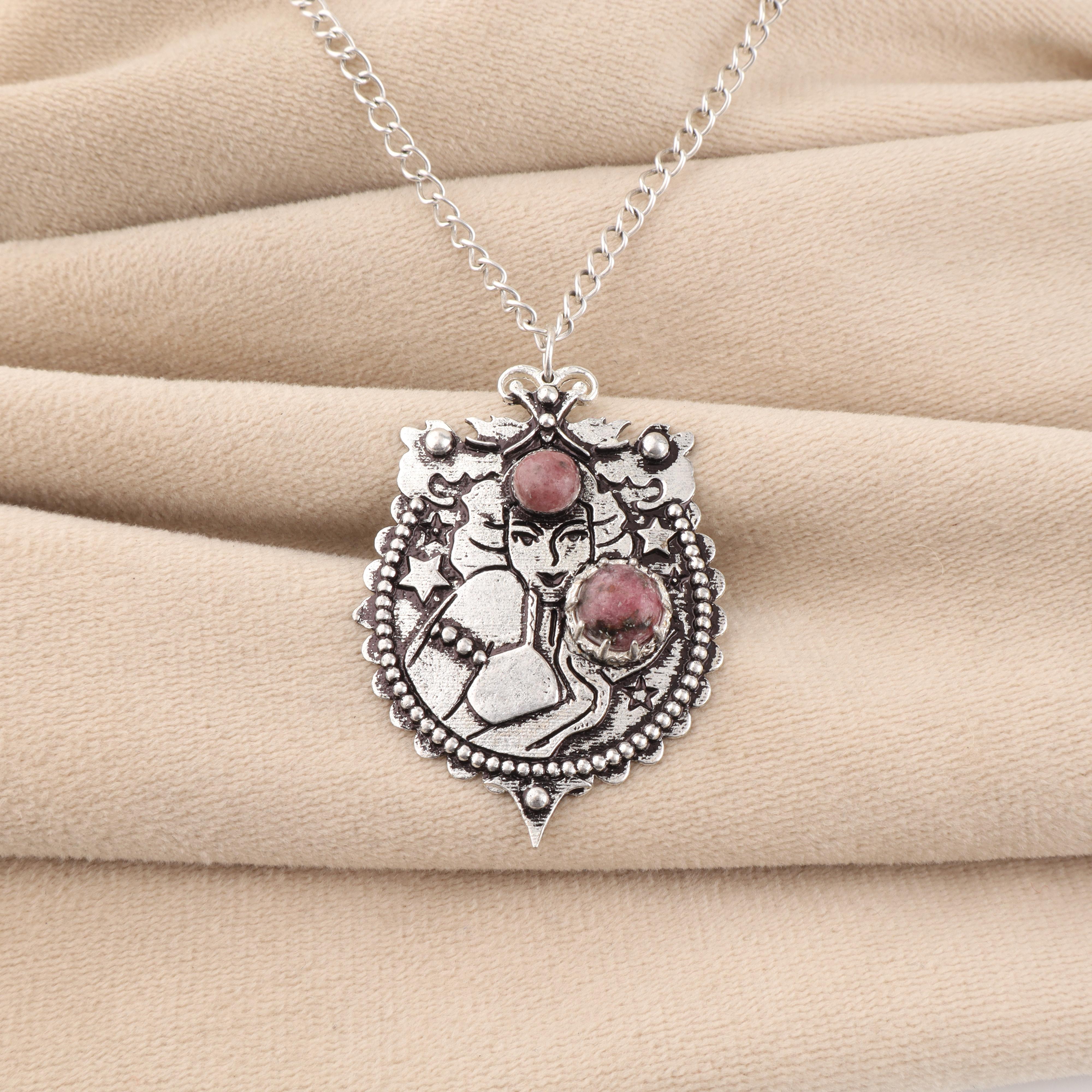 

Natural Black Rhodonite Gemstone 925 Sterling Silver Women Jewelry Designer Pendant 1.9 For Gift CP-44-28