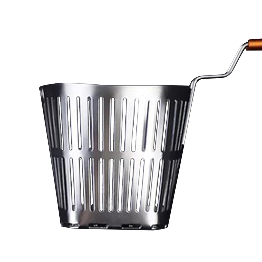 Slotted Spoon Skimmer with Handle Fine Mesh Colander Strainer Ladle Cooking Colander for Vegetable Kitchen Draining Straining
