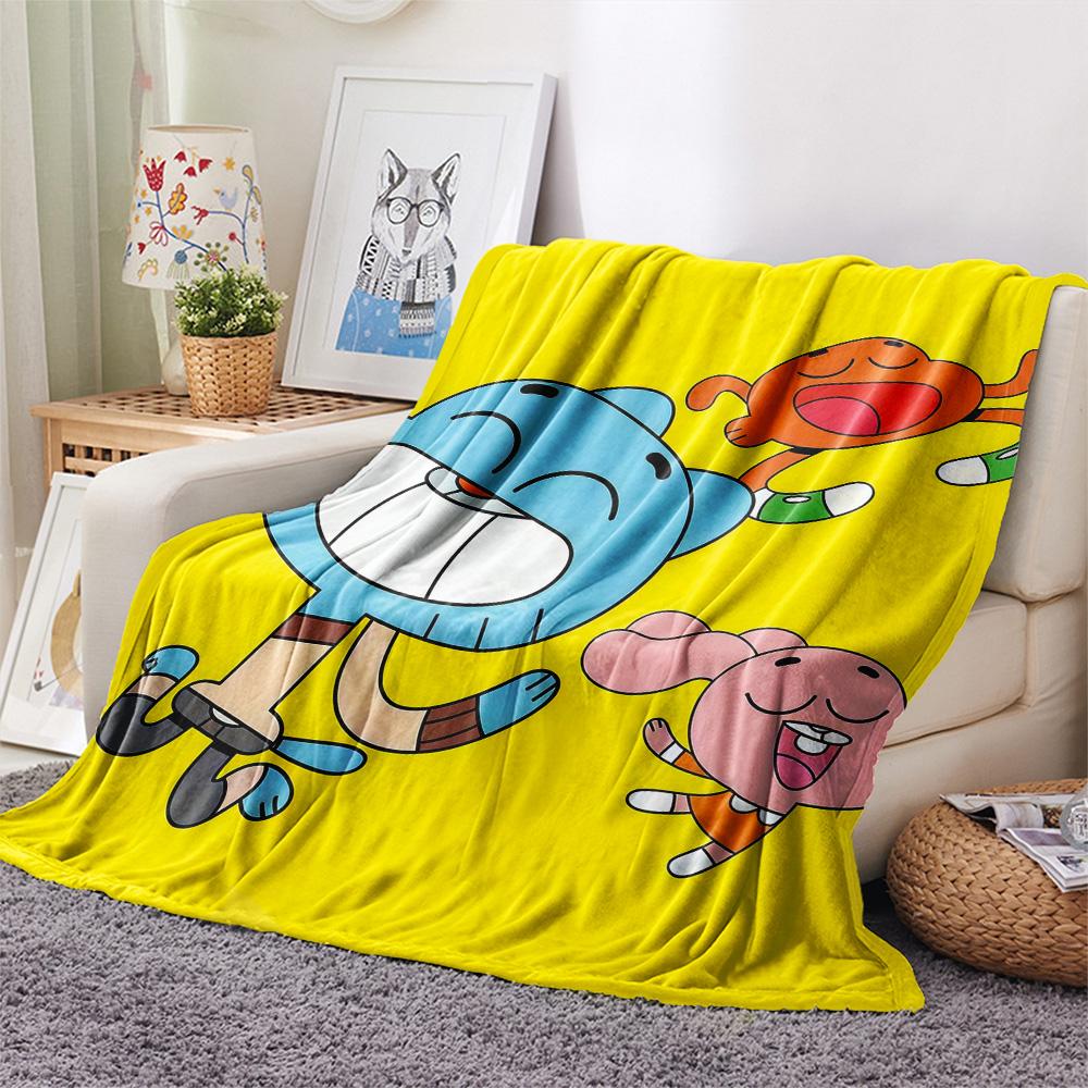 The Amazing World of Gumball2 Flannel Blanket, High quality Comfortable for All Seasons, Home Decor, Warmth and Comfort
