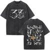 Game Clair Obscur Expedition  Graphic Vintage Washed T Shirt Men Women Clothing Fashion Oversized Cotton Short Sleeve Tshirts