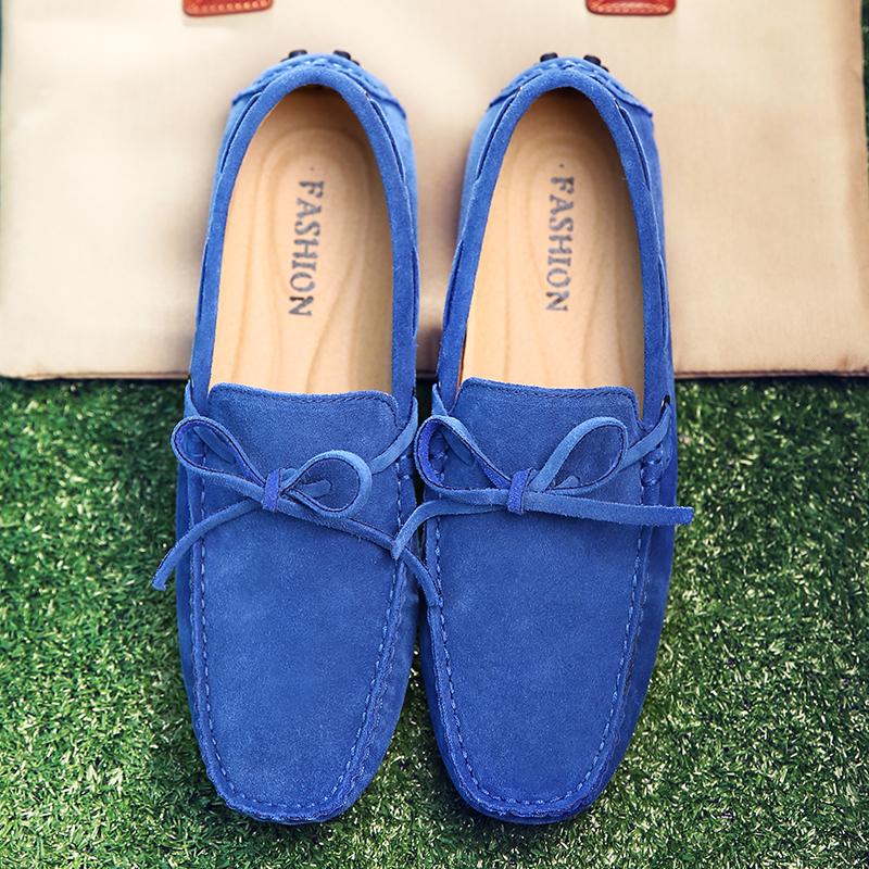 Men’s Moccasins Tasseled Loafer Driving Gommino Comfort Flats Casual Slip-ons Plus Size Suede Shoes for Men Over Sized