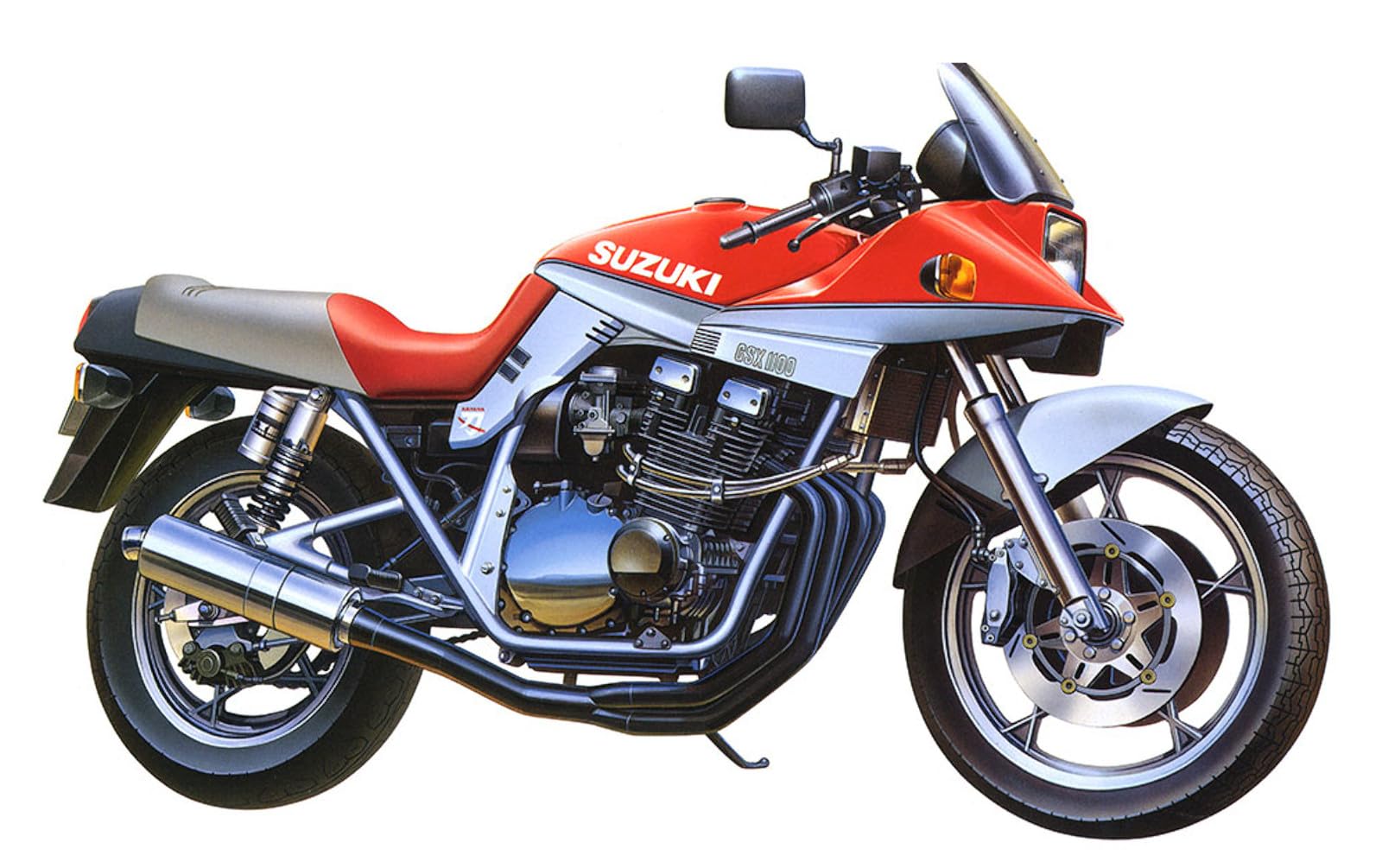 

Tamiya 1/12 Серия мотоциклов №. 65 Suzuki GSX1100S Katana Кастом Тюнинг Пластиковая Модель 14065