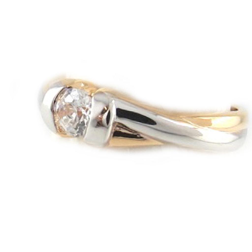 2 Tone 'Câlin' Gold Plated Ring