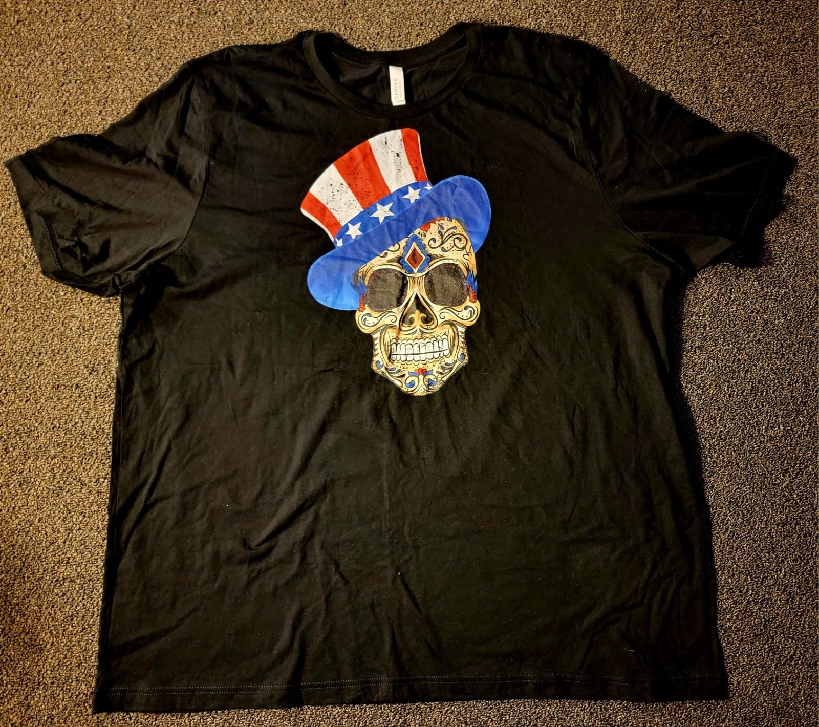 4XL Patriotic Uncle Sam Skull July 4th Grateful Dead Shirt 250th Anniversary S разноцветный