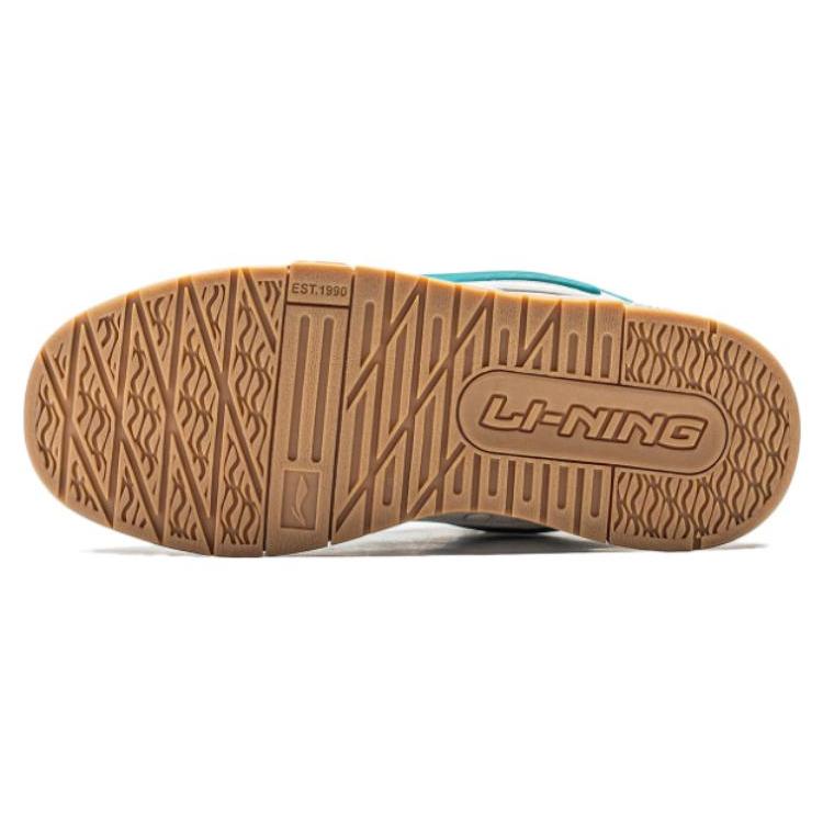 Li Ning Journey V2 Slip Resistant Cushioning Abrasion Resistant Support Low Top Casual Shoes Women's White Green AGCT138-1