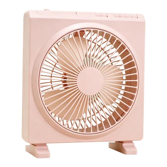 Square Desk Fan USB Rechargeable Low Noise Strong Wind Personal Fan Home Office Travel Outdoor Portable Electric Cooling Fan