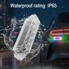 Car Solar Warning Flash Red Blue Flashing Light Night End Light Motorcycle Collision Light Running Waterproof Anti Rear Col J4J4
