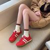 Color matching retro women's new summer mesh lightweight and versatile flat-bottomed sports shoes