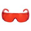 Gafas de seguridad láser 180?Gafas de seguridad para ojos rojos con protección contra luz intensa láser de 532 nm para fibra óptica