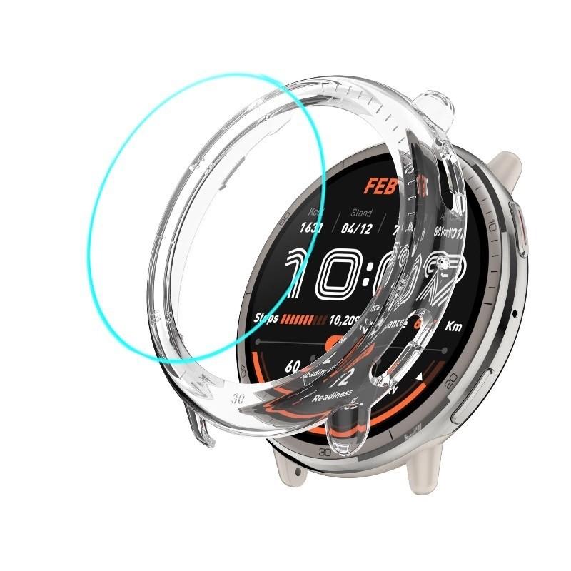 Caixa de PC com Protetor de Tela de Vidro Para Huami Amazfit Active2 Pulseira Inteligente Capa A2437 Acessórios de Capa Protetora