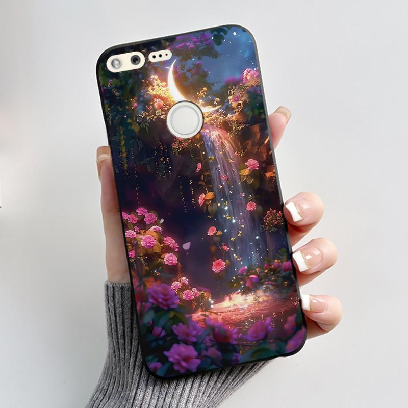 Luxury Cute Love Rabbit Cartoon Funny Case For Google Pixel XL Pixel1 1 XL Black Silicone Soft Phone Case Protective Back Cover
