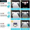 182/50 LED Wall Lamp with Adjustable 4 Heads Security Flood Light Remote Control Lighting IP65 Waterproof with 3 Working Modes