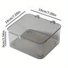 1pc Stackable Plastic Storage Box, Transparent Lid, Dustproof Organizer for Living Room, Kitchen, Snack Storage