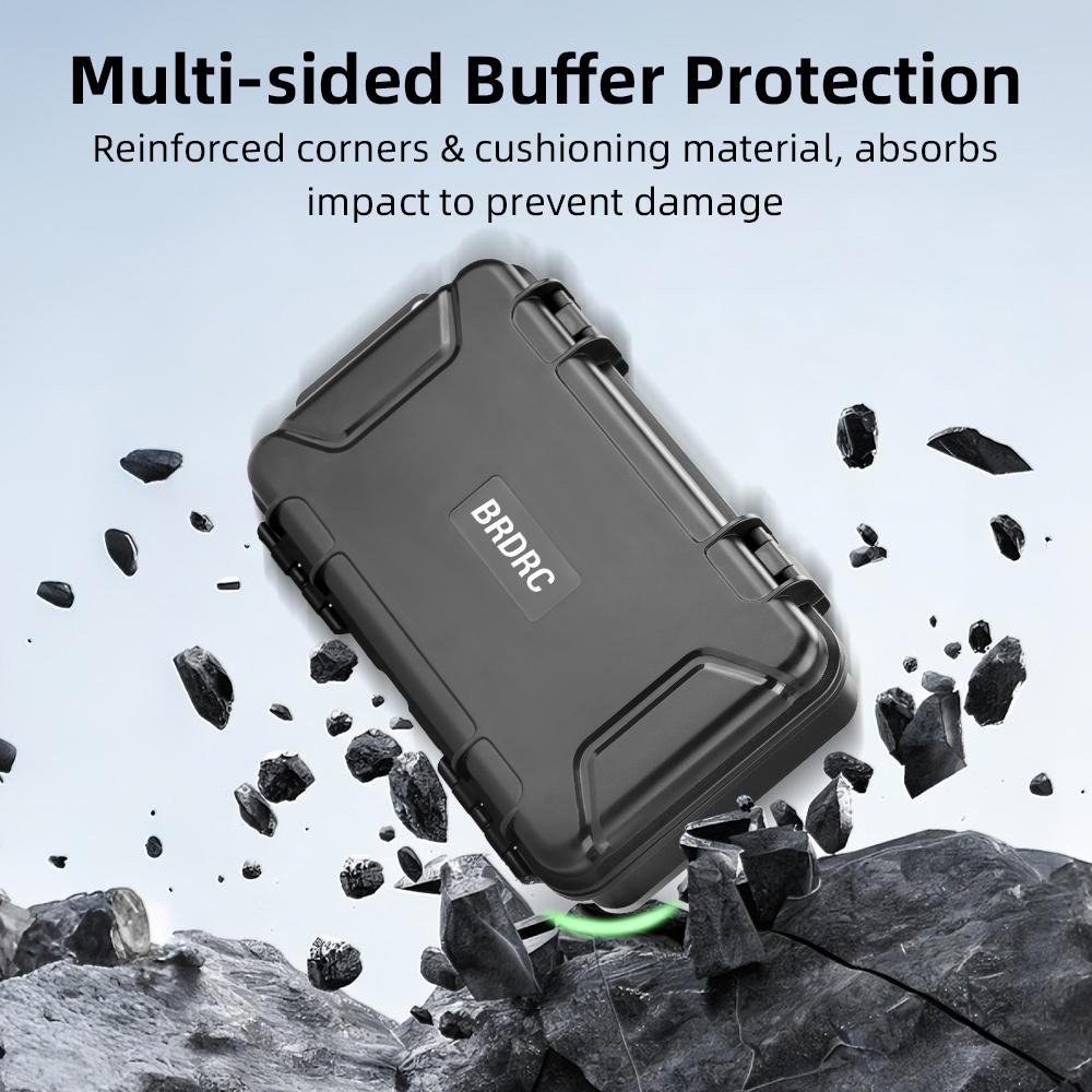 Hard Carrying Case for DJI Osmo Pocket 4 Pro Waterproof Shockproof Storage Box Foam Lining Outdoor Travel Protective Accessory