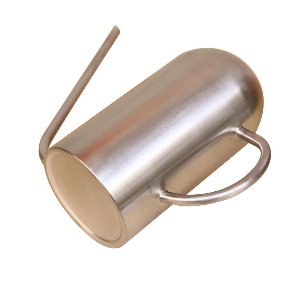 1,5L 304 Edelstahl Gießkanne Verlängerte Düse Grünpflanzen Gießkanne Gießkessel Gartengeräte