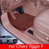 Car Floor Mats For Chery Tiggo 9 2025 2026 4WD PU leatherDirt-resistant Foot Carpet Floor Cover Auto Interior Accessories