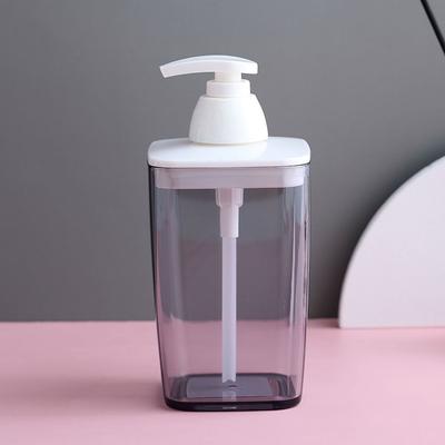 Durable Plastic Foamer Lotion Bottle Translucent Portable Foam Pump Bottle Pink/Gray Soap Dispenser Shower Gel