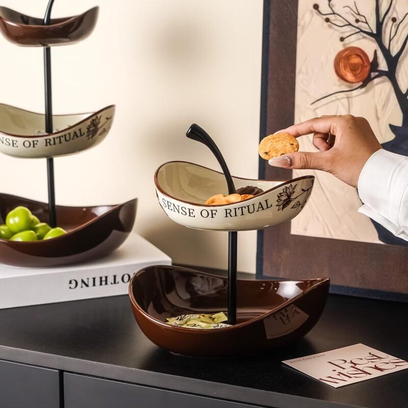 Elegant Multi-Tier Decorative Fruit and Snack Serving Tray