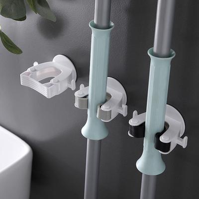 Wall Mounted Mop Organizer Holder Brush Hanger Storage Rack Kitchen Tool