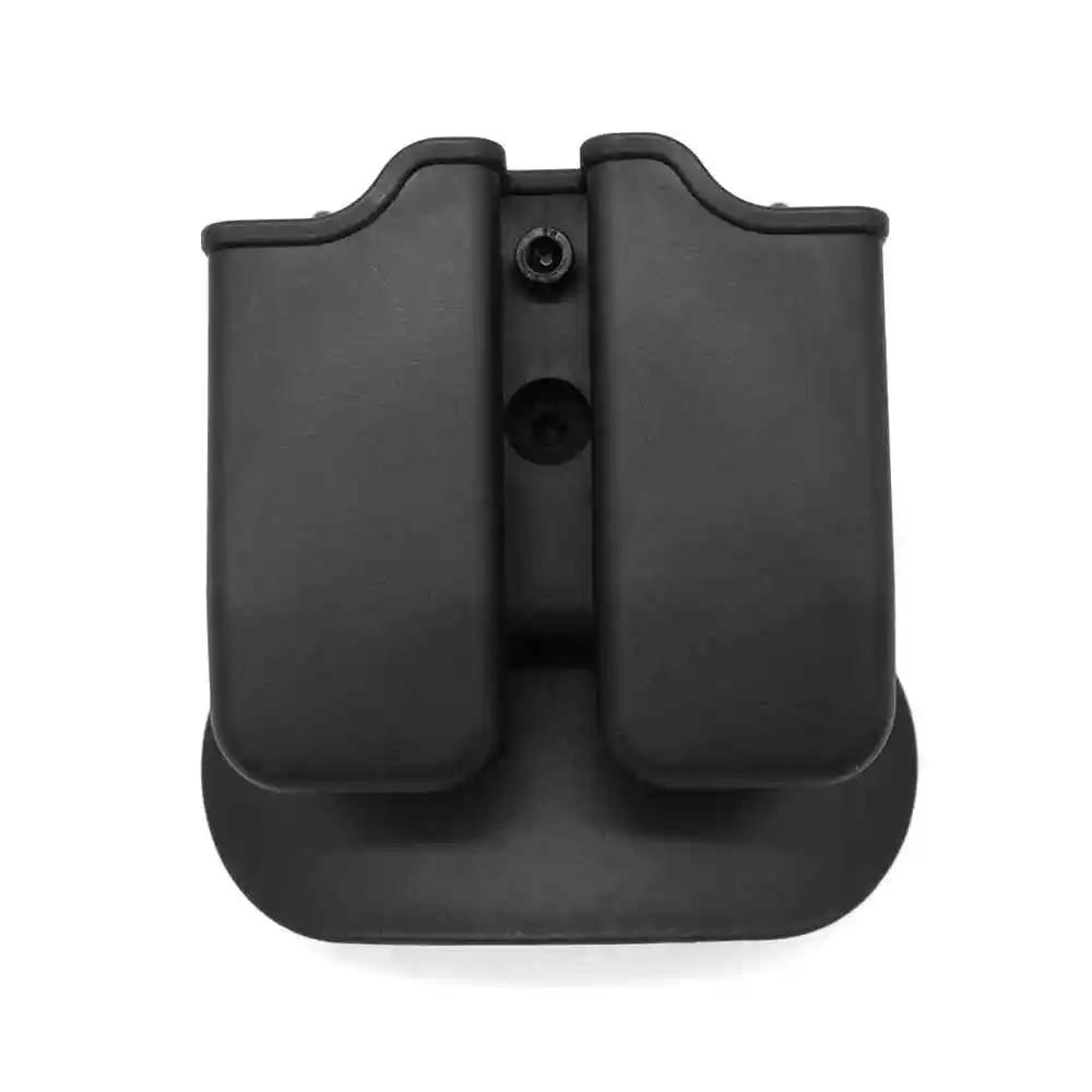 Doppelmagazinhalter Universal 9mm .40 Mag Holster für Glock 17 Beretta M9 M92 USP Paddle Magazintasche Etui