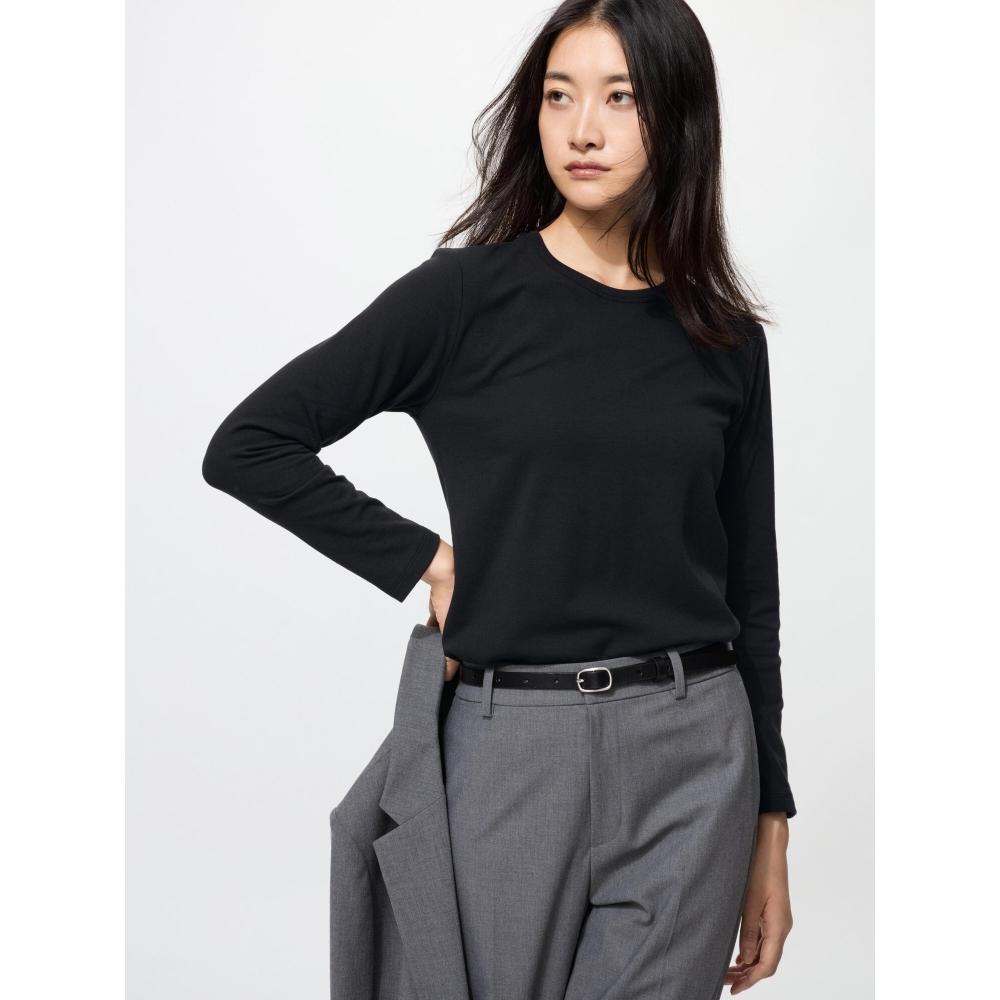 Uniqlo HeaTTech CoTTon Crewneck T  Long Sleeve  exTra Warm