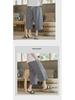 Men's Cropped Chinese Style Linen Shorts - Summer Wide-Leg 7-Point Casual Trousers