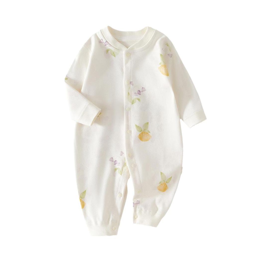 Pure Cotton Baby Romper - Boneless Infant Jumpsuit for Spring & Autumn