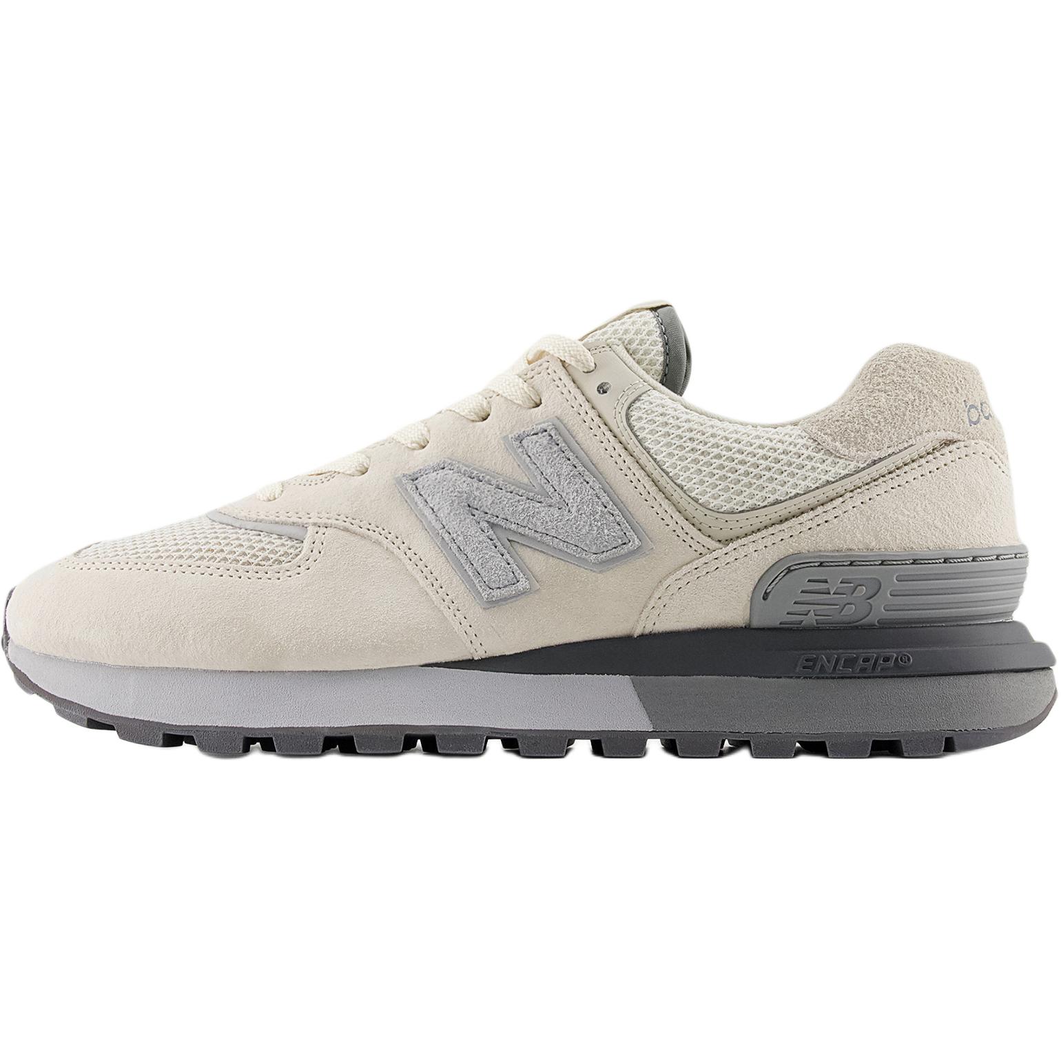 

New Balance Nb 574 Удобные Универсальные Амортизирующие Прочные Низкие Кроссовки для Бега Унисекс кроссовки Молочно-Белый U574LGAF 44