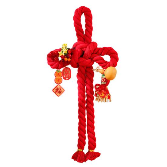 

Китайский узел веревки подвесной кулон год змеи дверная ручка вешалка весенний фестиваль украшение для дома автомобиль новогоднее украшение D