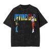 Manga Invincible T Shirt Allen the Alien Print T-shirt Washed Cotton Oversized T-Shirts for Men Women Clothing Short Sleeve Tees
