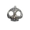 80-Piece Halloween Accessory Set: Pumpkin, Skull, Bat Claws, Witch Pendant, Chain Necklace, DIY Earring Kit