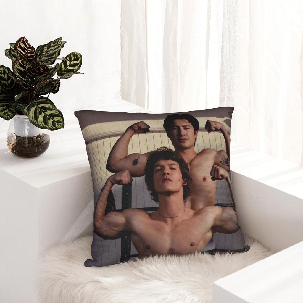 Heated Rivalry Pillowcase Printed Polyester Cushion Cover Gift Hudson Williams and Connor Storrie Throw Pillow Case Cover